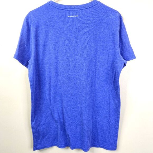 Boss Orange Mens Short Sleeve Slub Knit Paisley Pattern Tee Medium - Picture 2 of 7